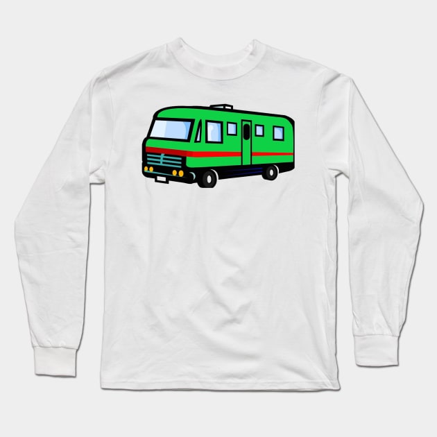 The green motorhome Long Sleeve T-Shirt by Andyt